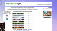 Desktop Screenshot of naturesoundplayer.com